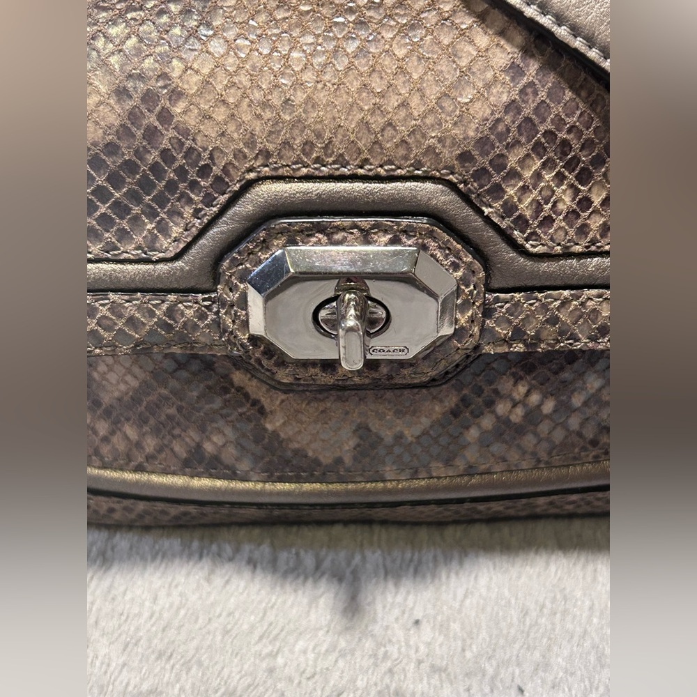 Coach Campbell Exotic Leather Python Crossbody Bag - image 5